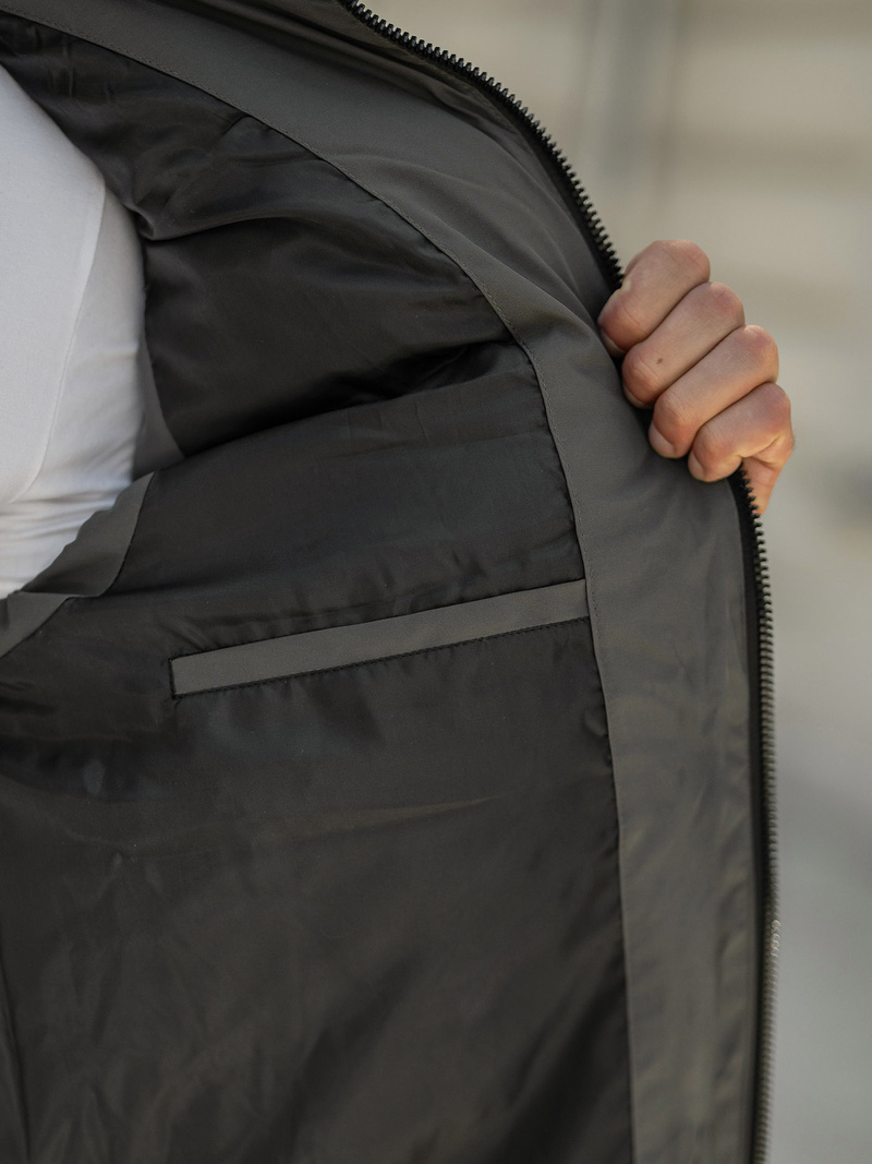 Veste sans manches homme gris foncé OZONEE JS/32M1780/105