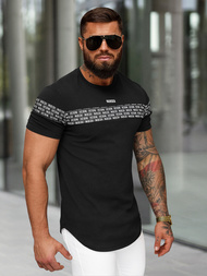 T-shirt Homme Noir OZONEE O/B1216