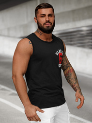 T-shirt Homme Noir OZONEE JS/8B1717/3Z