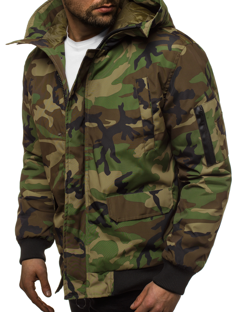 Veste Homme Camo Vert OZONEE JS/2019005