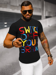 T-shirt Homme Noir OZONEE O/T125/3Z