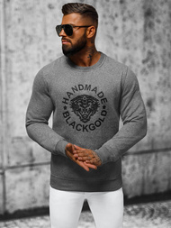 Sweatshirt Homme Gris Foncé OZONEE NB/MF2008