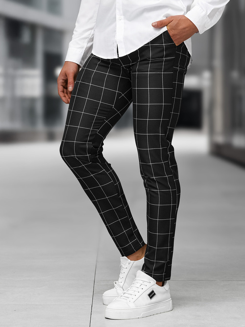 Pantalon Chino Homme Noir OZONEE DJ/5505Z