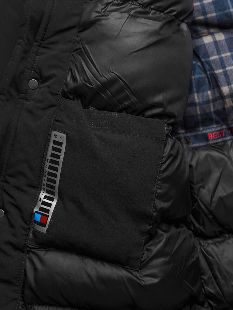 Veste Homme Noir OZONEE JS/5M718/392