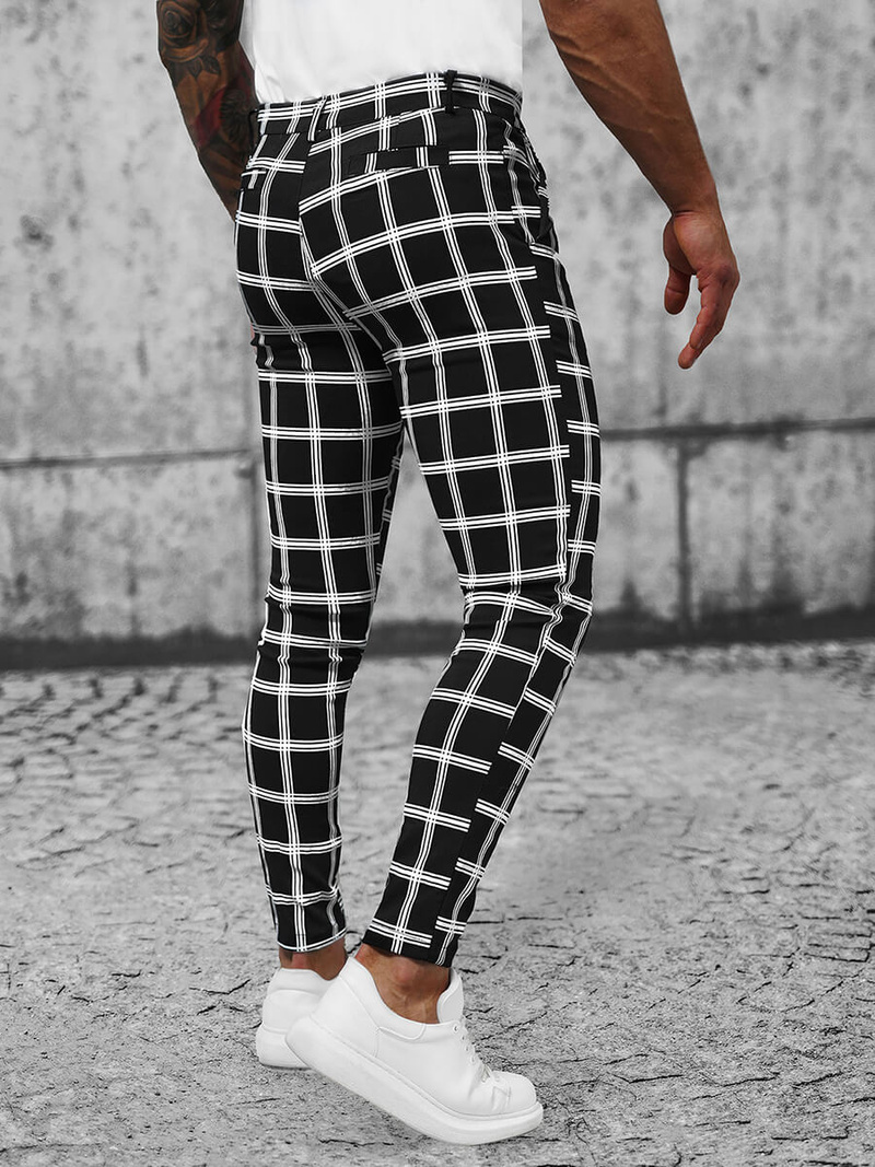 Pantalon Chino Homme Noir OZONEE O/P4029