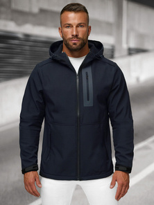 Veste softshell hommes bleu foncé OZONEE JS/27B6513/25