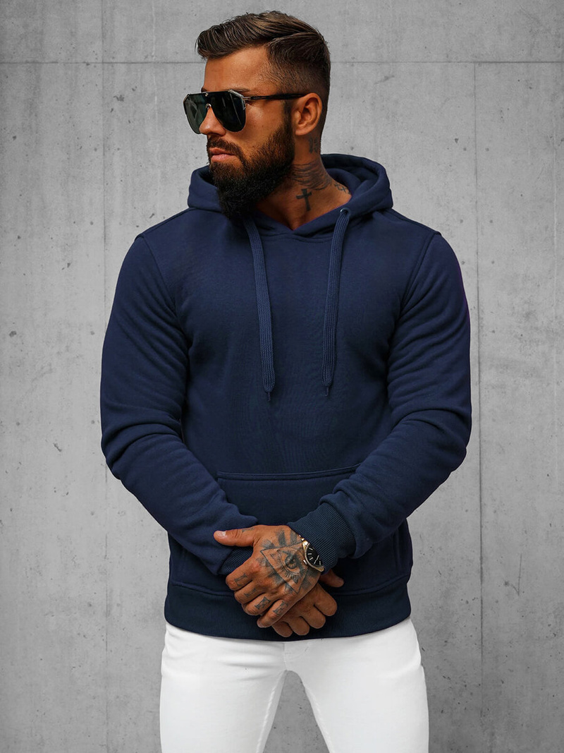 Sweatshirt Homme Bleu foncé OZONEE JS/2009Z