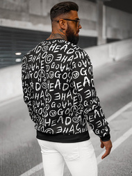 Sweatshirt Homme Noir OZONEE JS/8B1221/3