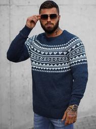 Pullover Homme Bleu Foncé OZONEE O/H9300