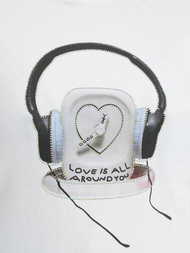 T-shirt femme blanc et noir OZONEE DJ77806