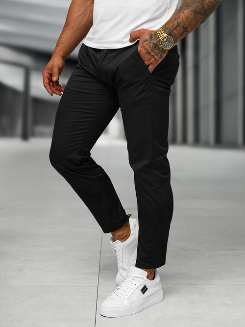 Pantalon Homme Noir OZONEE BL/SK222/1