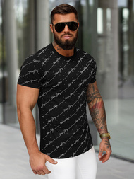 T-shirt Homme Noir OZONEE O/QQ1323