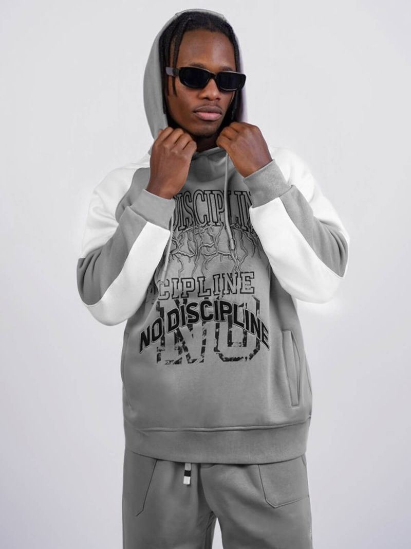 Sweatshirt à capuche gris OZONEE O/SWE23037Z