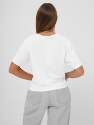 T-shirt femme blanc et noir OZONEE JS/RJ77247