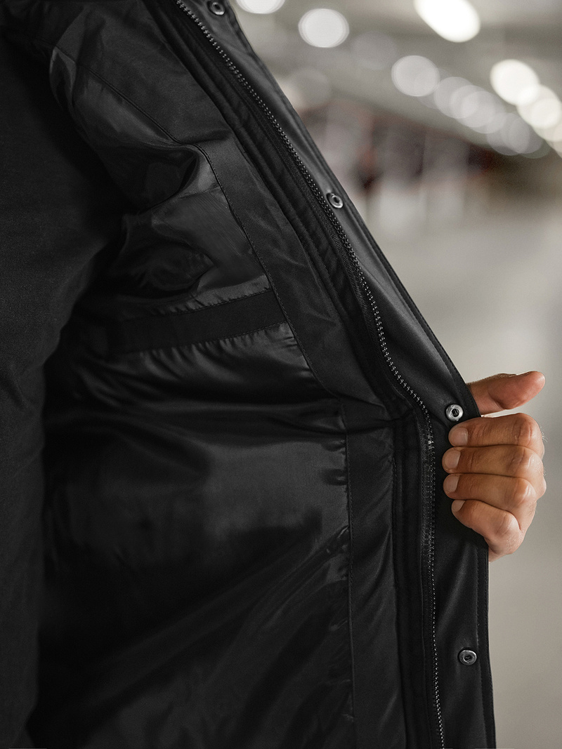 Veste homme noir OZONEE JS/57M7503/392