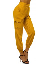 Pantalon jogger femme Jaune OZONEE O/HM005