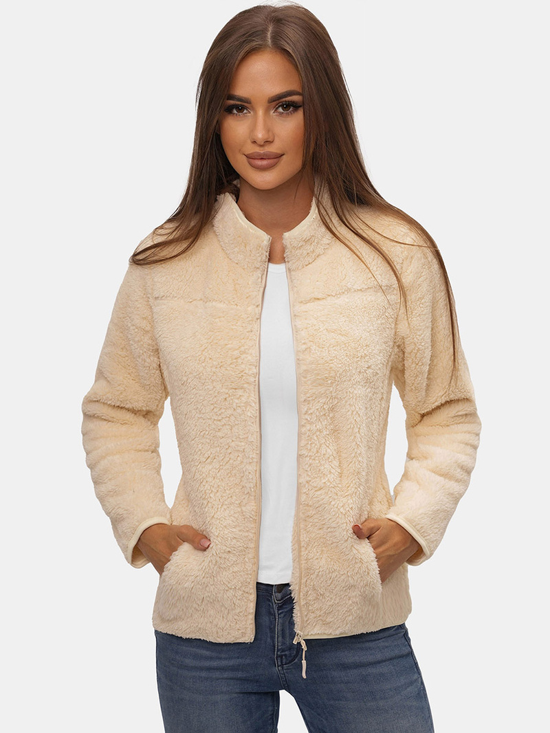 Sweat femme Beige/2 OZONEE JS/HH006/34Z