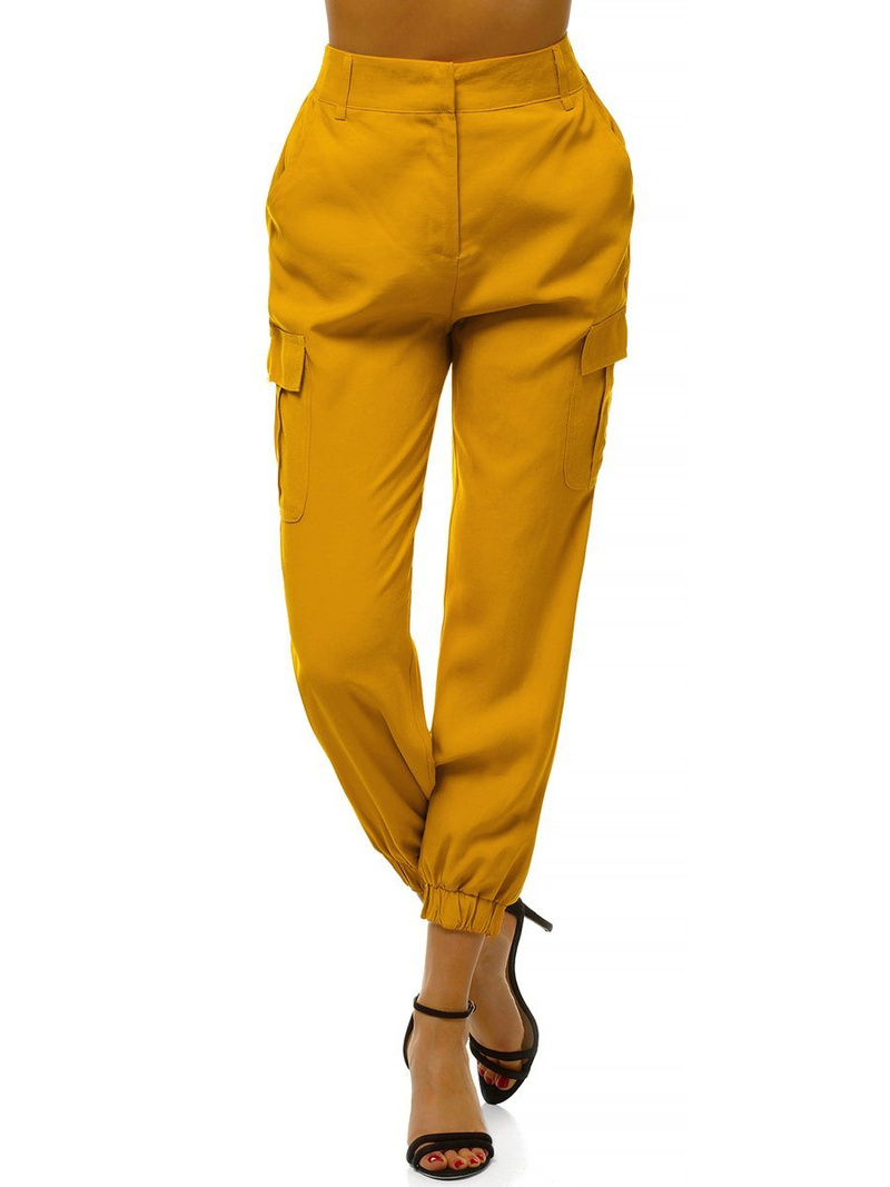 Pantalon jogger femme Jaune OZONEE O/HM005