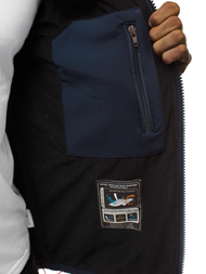 Veste Homme Bleu foncé-rouge OZONEE GE/12259Z