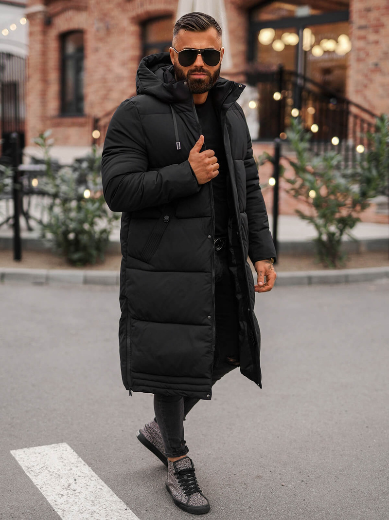 Veste Homme Noir OZONEE JS/19M1290/392