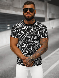 T-shirt Homme Noir OZONEE JS/8T1205/3