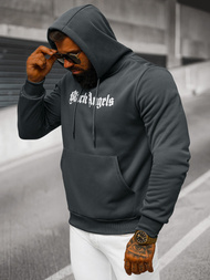 Sweatshirt à capuche homme gris foncé OZONEE JS/27B6509/5