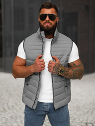 Veste sans manches homme gris OZONEE JS/31M5065/128