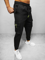 Pantalon Chino Jogger Homme Noir OZONEE O/CP150