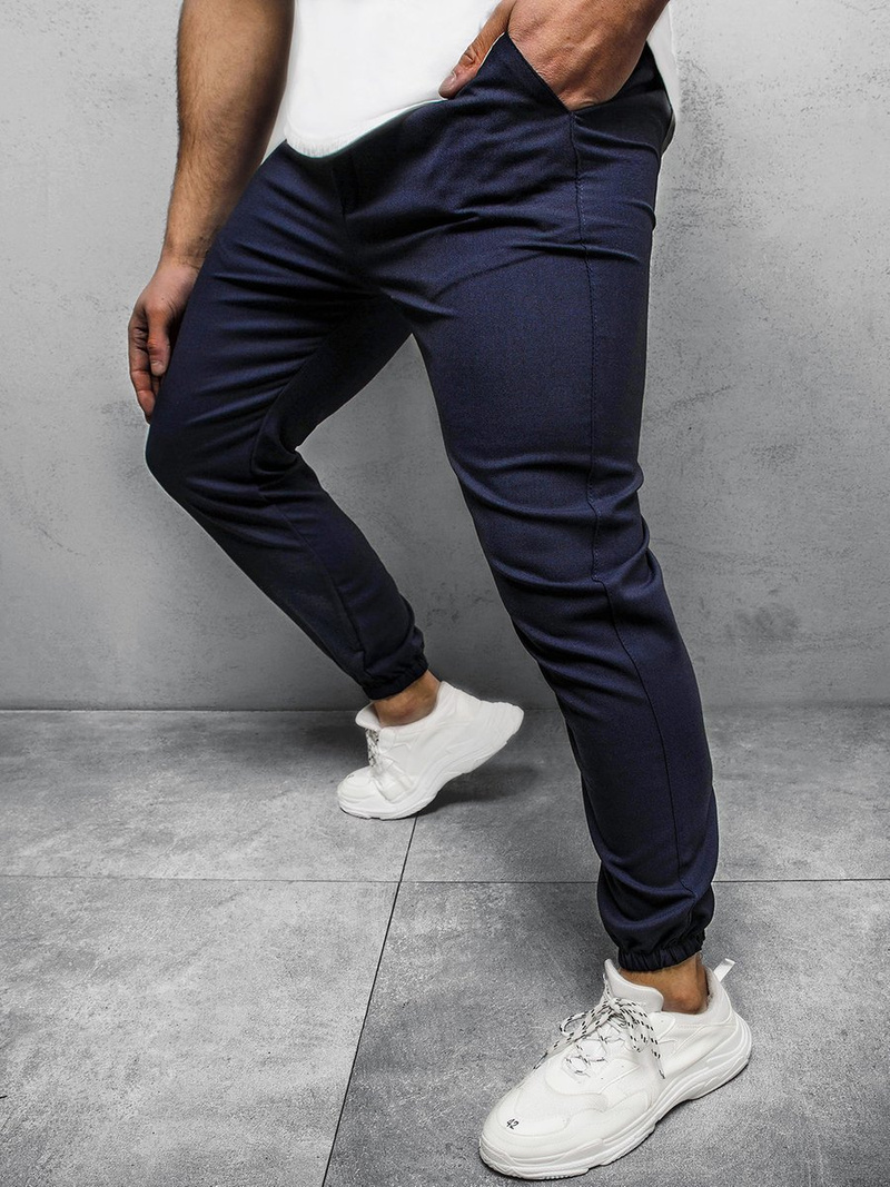 Pantalon Chino Homme Bleu foncé OZONEE DJ/5539