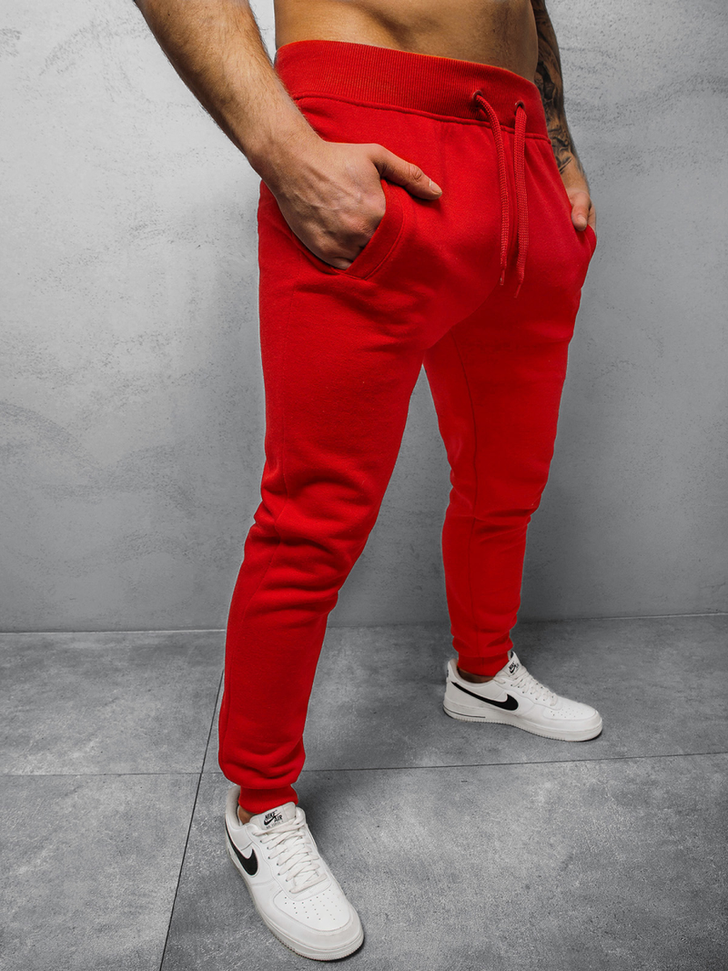 Pantalon de survêtement Homme Rouge OZONEE JS/XW01Z