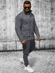 Veste Homme Gris Foncé OZONEE O/G3035