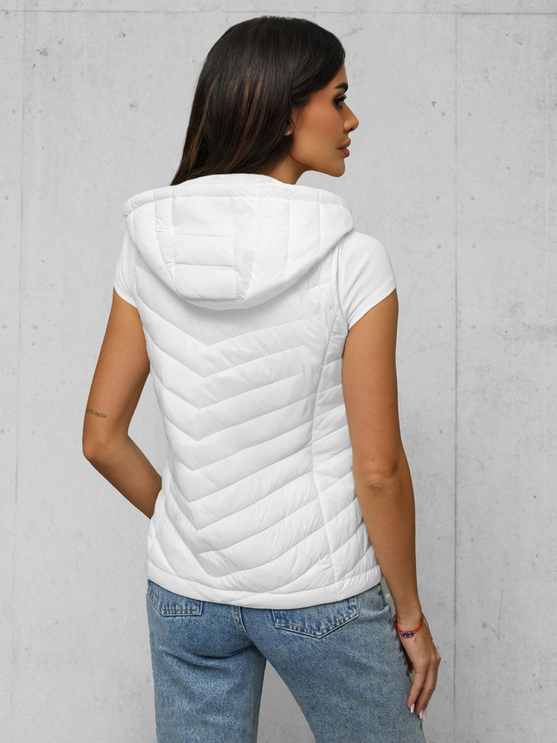 Gilet femme blanc OZONEE JS/16M9255/281