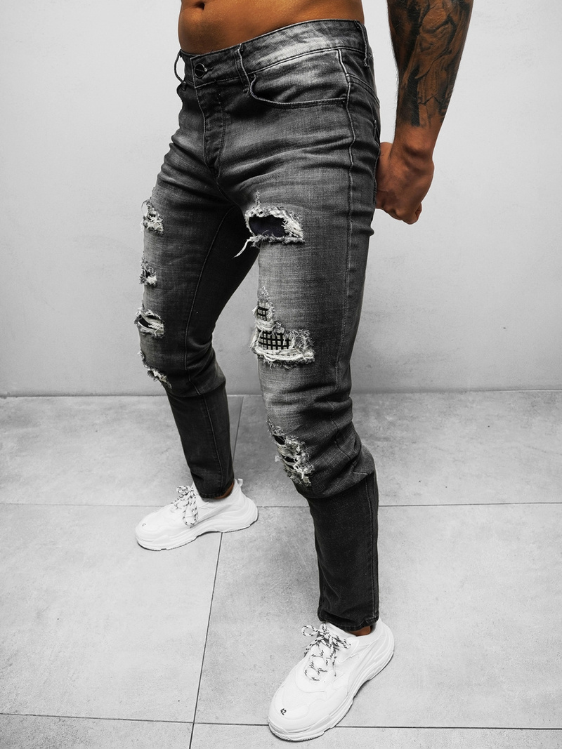 Jean Homme Noir OZONEE NB/MP0072N