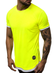 T-Shirt Homme Jaune-néon OZONEE O/1261X