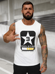 T-shirt Homme Blanc OZONEE JS/8B1719/1Z