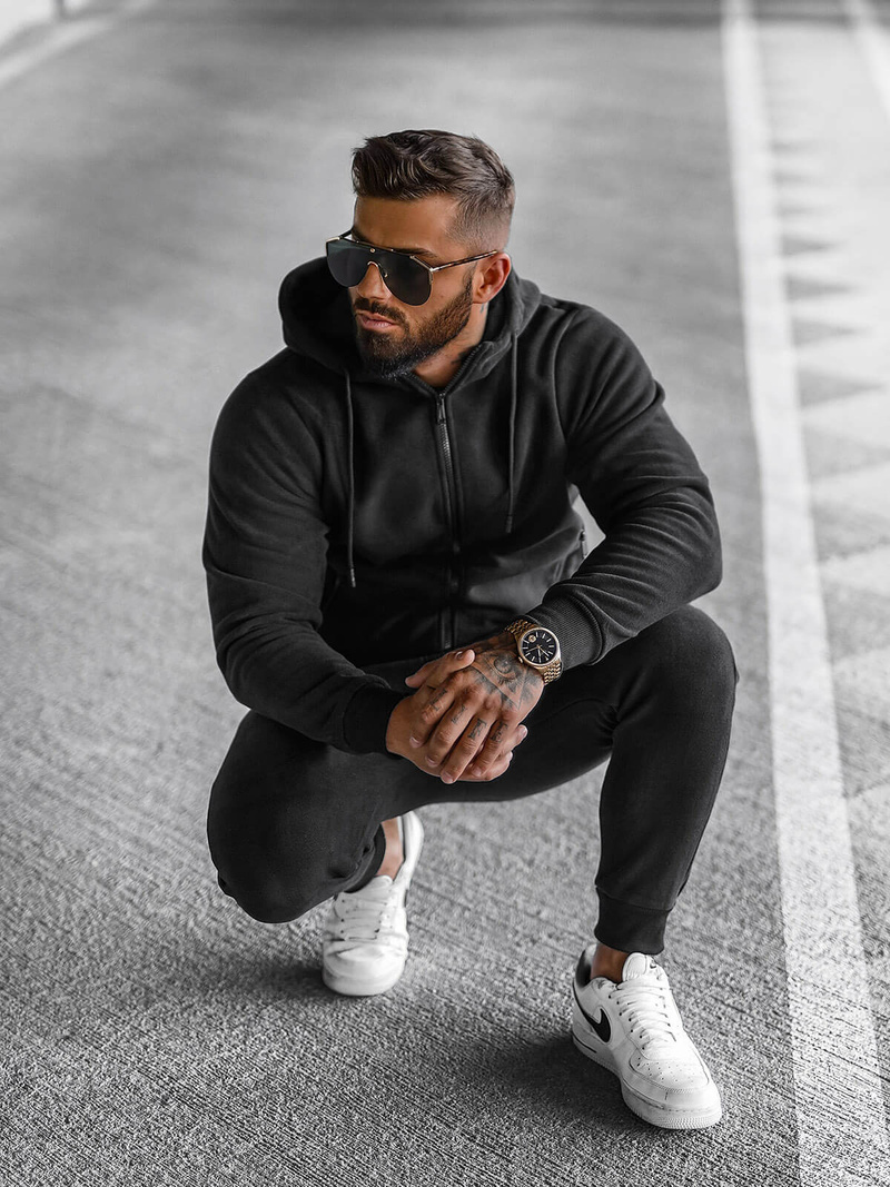 Survêtement Homme Noir OZONEE O/3A150Z