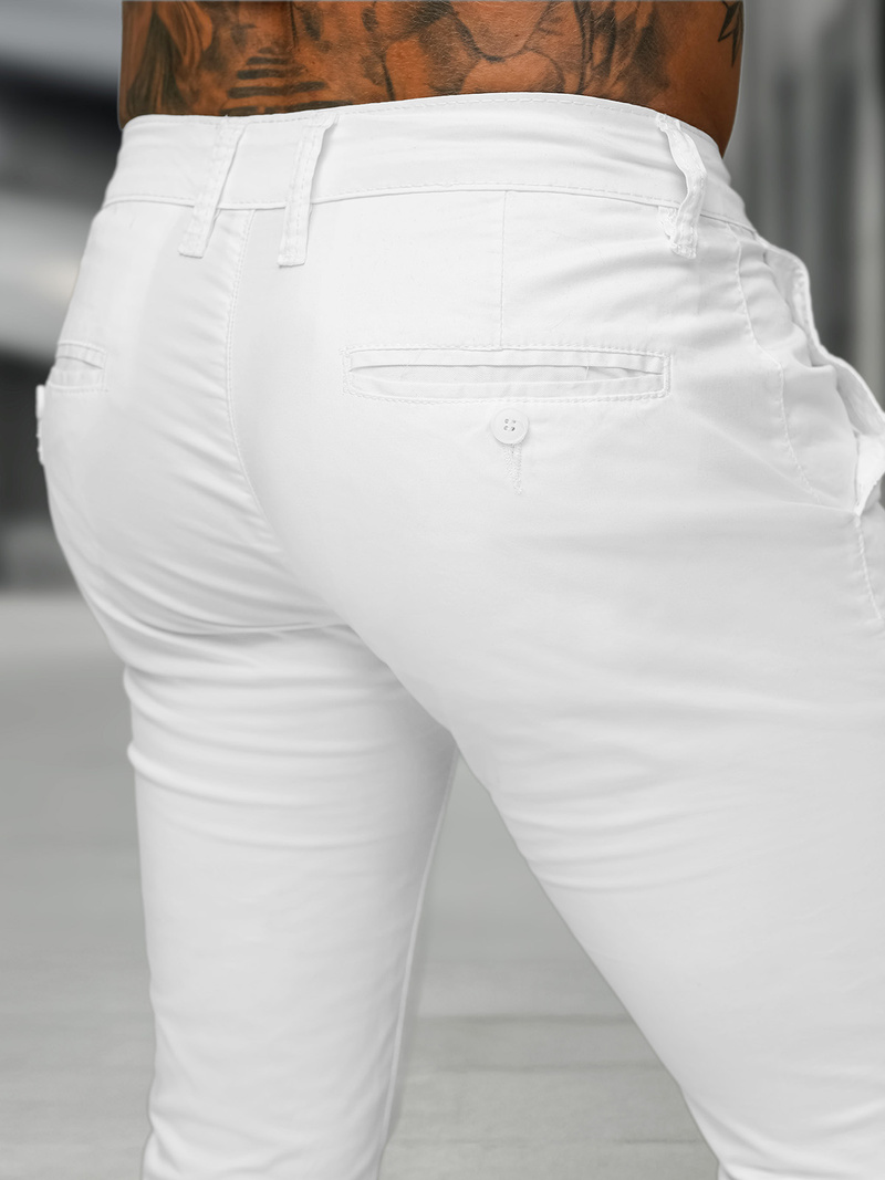 Pantalon Homme Blanc OZONEE BL/SK222/2