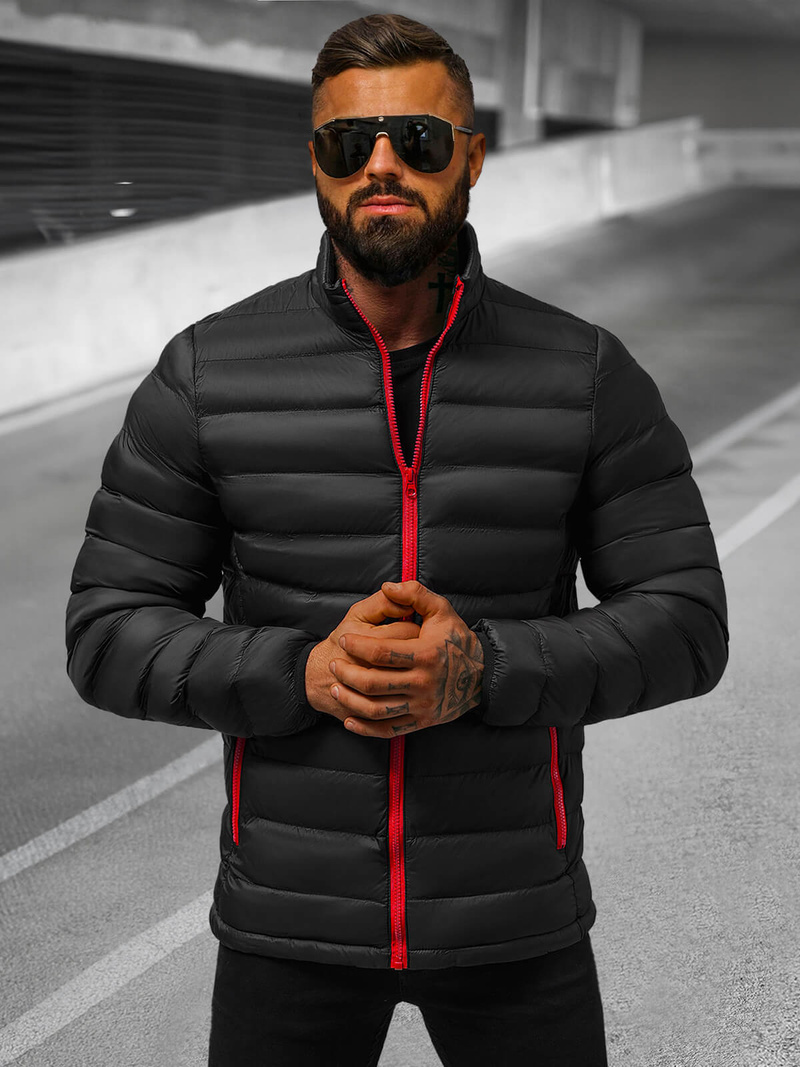 Veste Homme Noir/2 OZONEE JB/JP1111