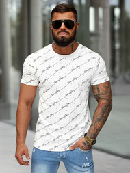 T-shirt Homme Blanc OZONEE O/QQ1323