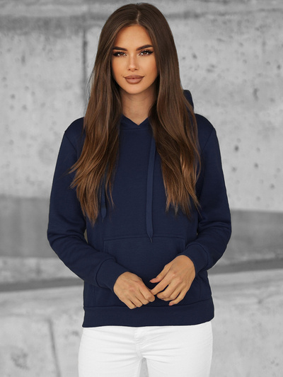 Sweat femme Bleu foncé OZONEE JS/W02Z