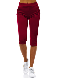Legging femme bordeaux OZONEE JS/1027/C13
