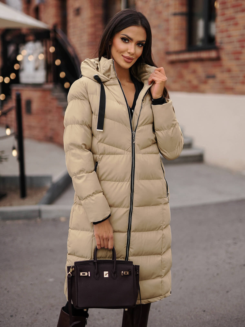 Veste femme beige OZONEE JS/M736/62Z