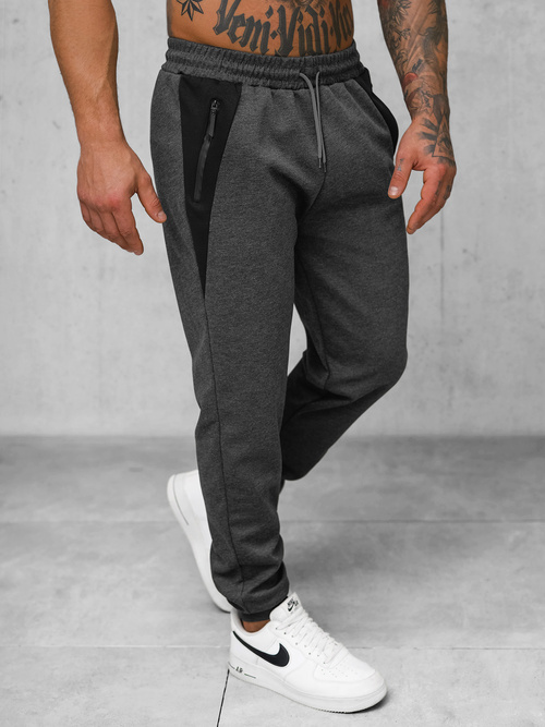 Pantalon de Survêtement Homme Gris Foncé OZONEE JS/15K1813/5