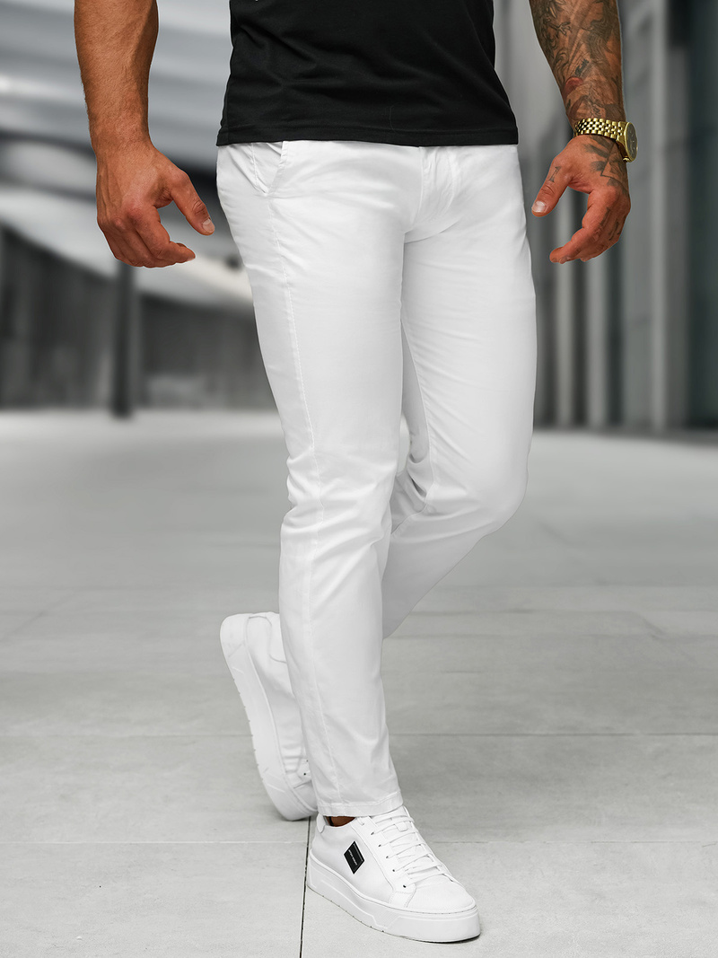 Pantalon Homme Blanc OZONEE BL/SK222/2