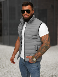 Veste sans manches homme gris OZONEE JS/31M5065/128