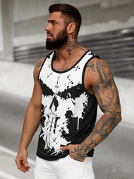 T-shirt Homme Noir OZONEE JS/8B1708/3Z