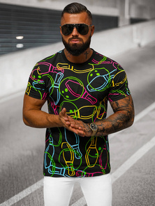 T-shirt Homme Noir OZONEE O/T1272/3