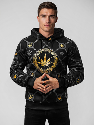Sweatshirt à capuche homme noir OZONEE O/B267
