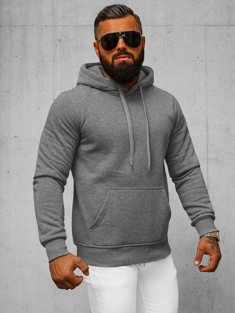 Sweatshirt Homme Gris foncé OZONEE JS/2009Z