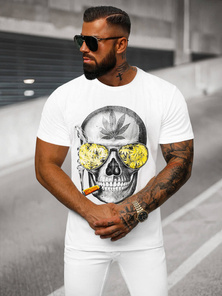 T-shirt Homme Blanc OZONEE JS/Y70019